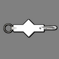 Key Clip W/ Key Ring & Diamond Key Tag